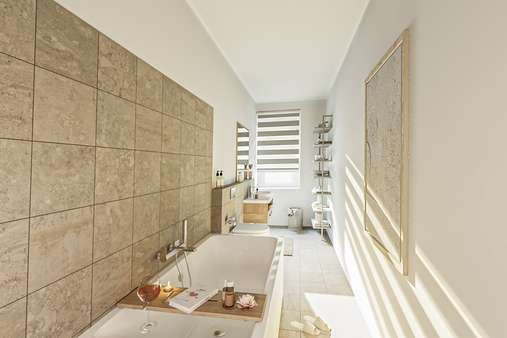 Visualisiertes Badezimmer - Etagenwohnung in 10623 Berlin mit 76m² kaufen