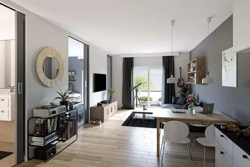 Wohnglück mit Garten: 2 Zimmer am Richard-Strauss-Platz