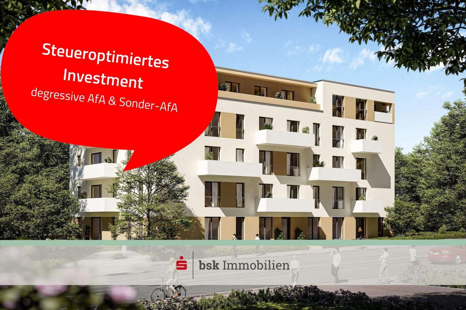 Außenvisualisierung - Erdgeschosswohnung in 01219 Dresden mit 55m² kaufen