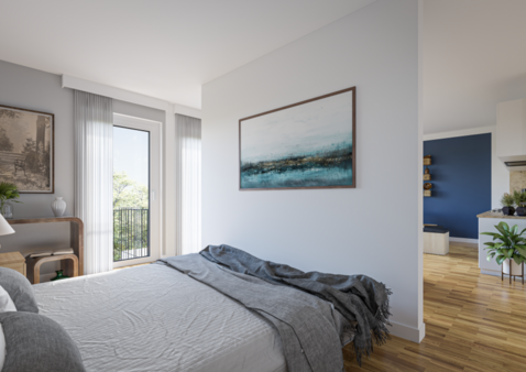 Interieur Schlafbereich - Etagenwohnung in 12557 Berlin mit 66m² kaufen