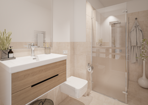 Interieur Badezimmer - Etagenwohnung in 12557 Berlin mit 74m² kaufen