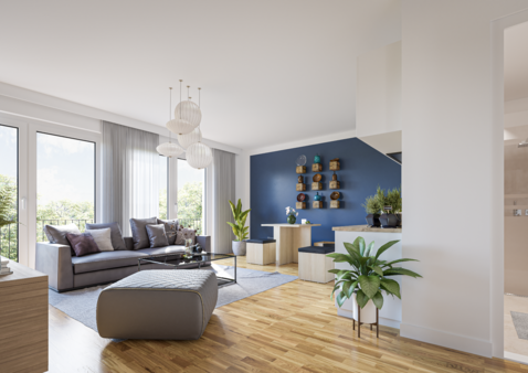 2-Interieur Wohnbereich 2-Interieur Wohnbereich - Dachgeschosswohnung in 12557 Berlin mit 64m² kaufen