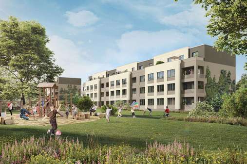 Spielplatz - Etagenwohnung in 14641 Wustermark mit 73m² kaufen