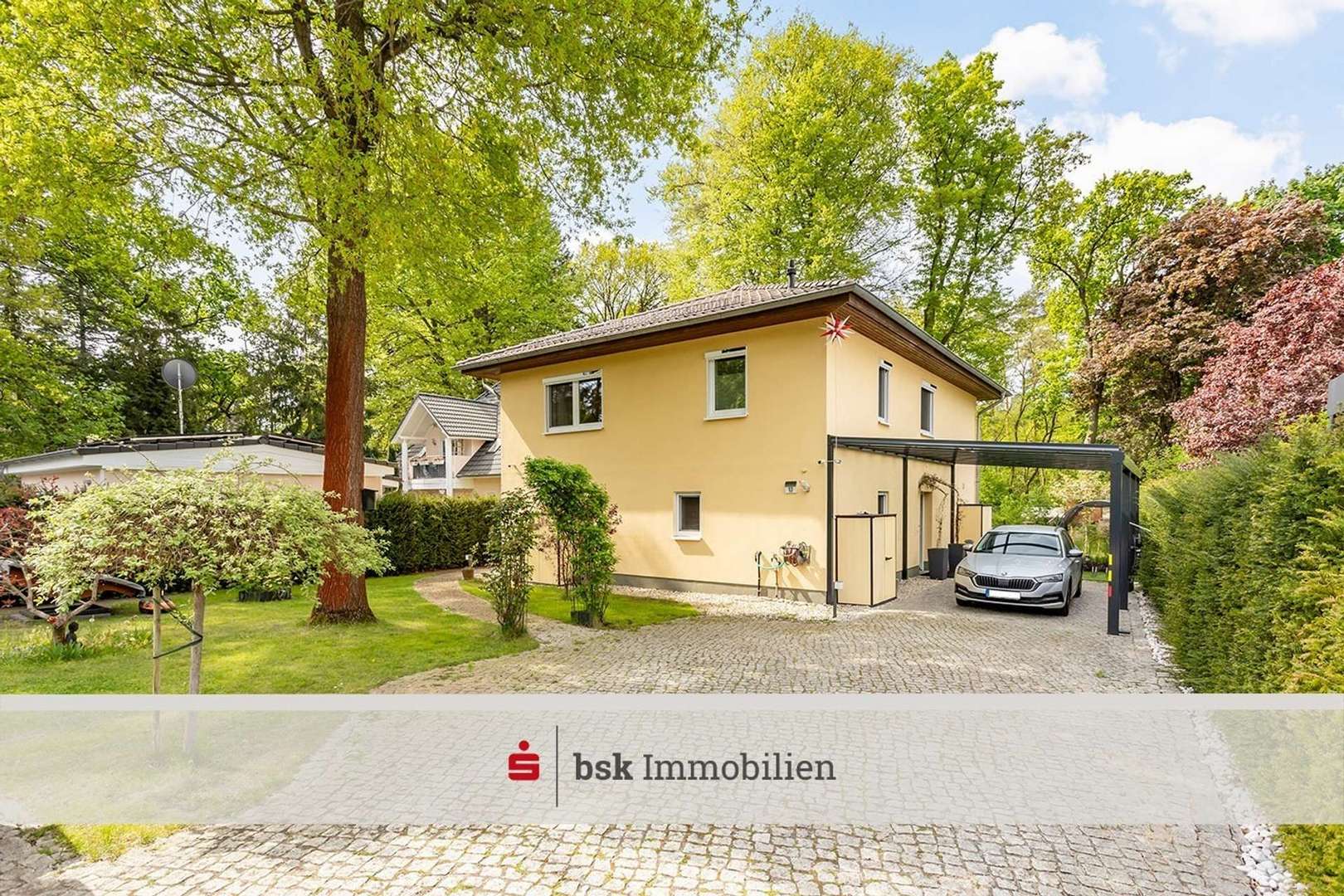 Strassenansicht - Einfamilienhaus in 14552 Michendorf (OT Wilhelmshorst) mit 152m² kaufen