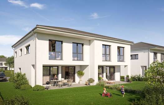 Typ4_Garten - Doppelhaushälfte in 14547 Beelitz mit 162m² kaufen