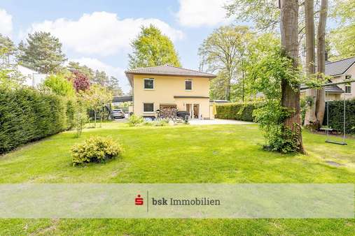 Gartenansicht - Einfamilienhaus in 14552 Michendorf (OT Wilhelmshorst) mit 152m² kaufen