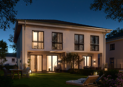 Visualisierung_bei Nacht Visualisierung_bei Nacht - Doppelhaushälfte in 14547 Beelitz mit 141m² kaufen