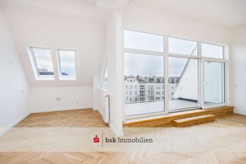 Küche und Dachterrasse Küche und Dachterrasse - Dachgeschosswohnung in 10717 Berlin mit 132m² kaufen