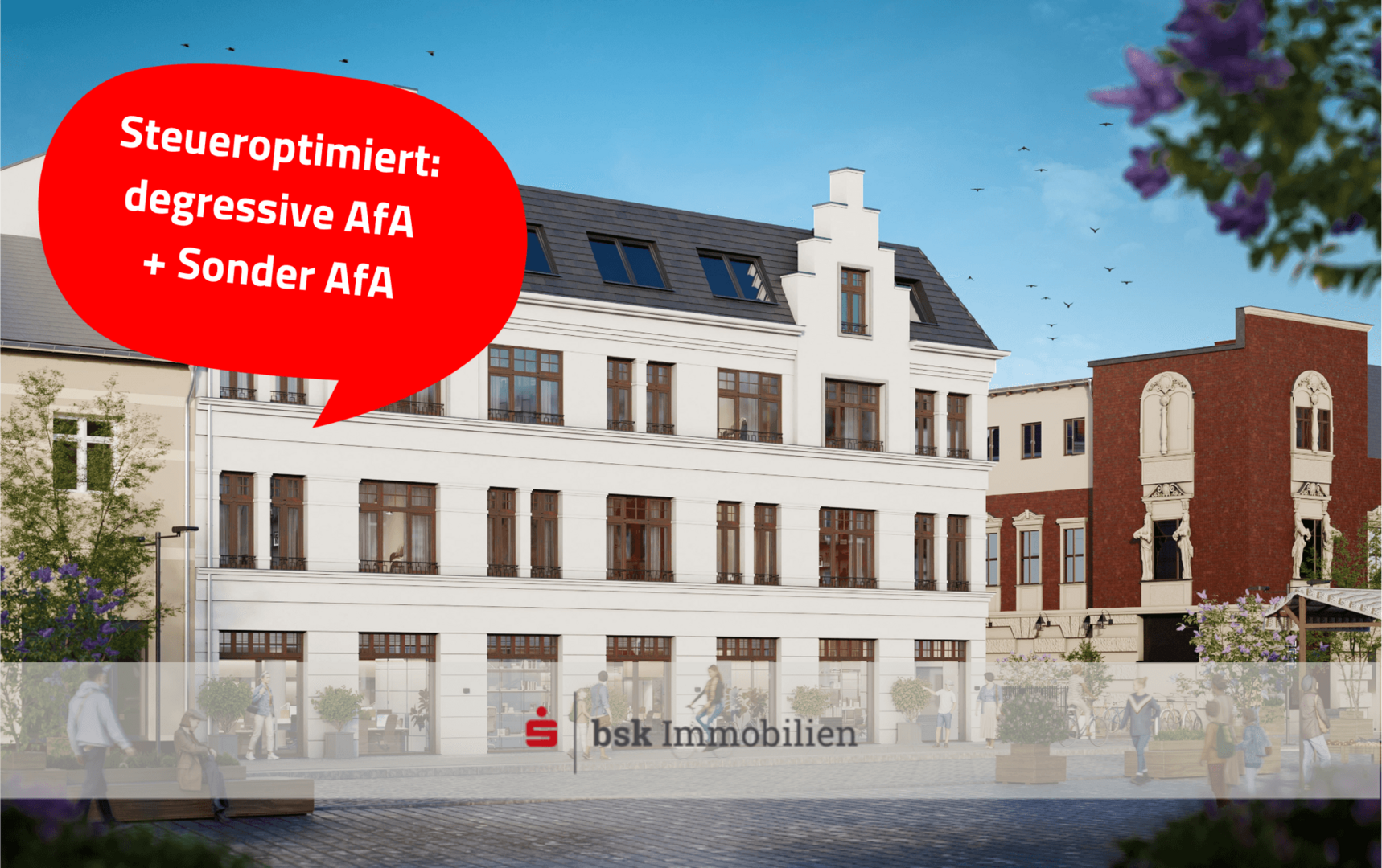 Visualisierung Vorderhaus - Erdgeschosswohnung in 12209 Berlin mit 67m² kaufen