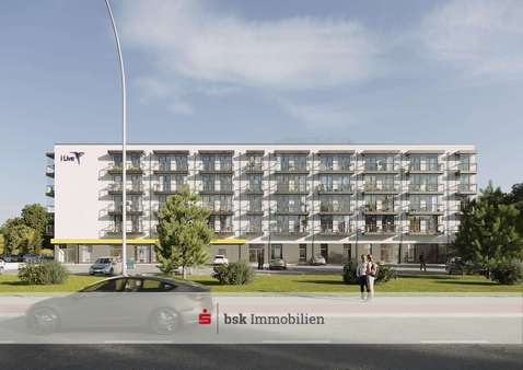Außenvisualisierung - Etagenwohnung in 18059 Rostock mit 28m² kaufen