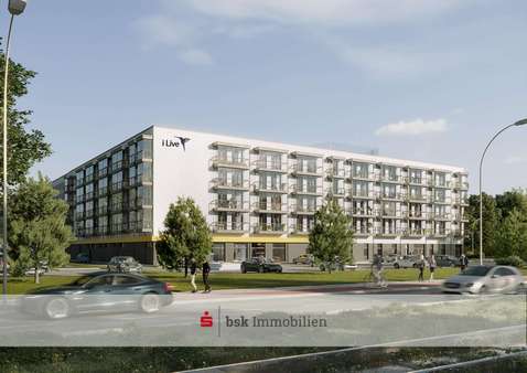 Außenvisualisierung - Etagenwohnung in 18059 Rostock mit 28m² kaufen