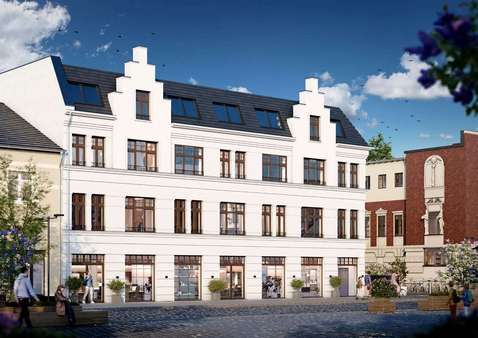 Visualisierung Vorderhaus - Erdgeschosswohnung in 12209 Berlin mit 47m² kaufen