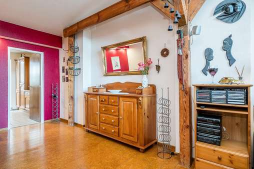 Essbereich im Wohnzimmer - Dachgeschosswohnung in 13403 Berlin mit 85m² kaufen