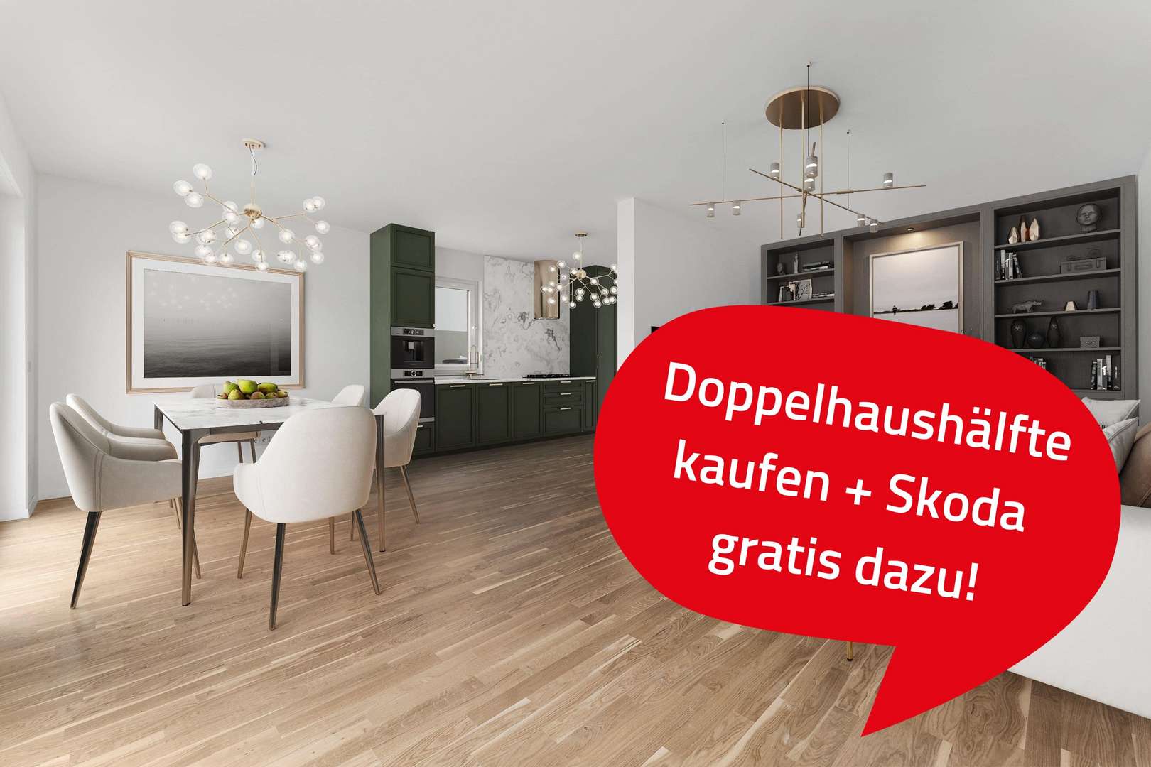 Wohn-_Essbereich Haustyp 3 - Doppelhaushälfte in 15741 Bestensee mit 137m² kaufen