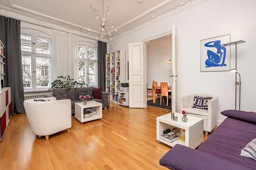 Wohnzimmer  - Etagenwohnung in 12159 Berlin mit 90m² kaufen