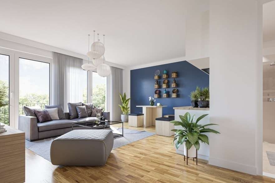 Interieur Wohnbereich - Dachgeschosswohnung in 12557 Berlin mit 82m² kaufen