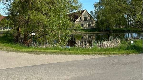 Teich gegenüber - Grundstück in 18299 Laage mit 1820m² kaufen