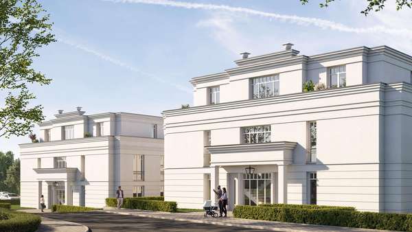 Visualisierung Frontansicht - Erdgeschosswohnung in 18209 Bad Doberan mit 87m² kaufen