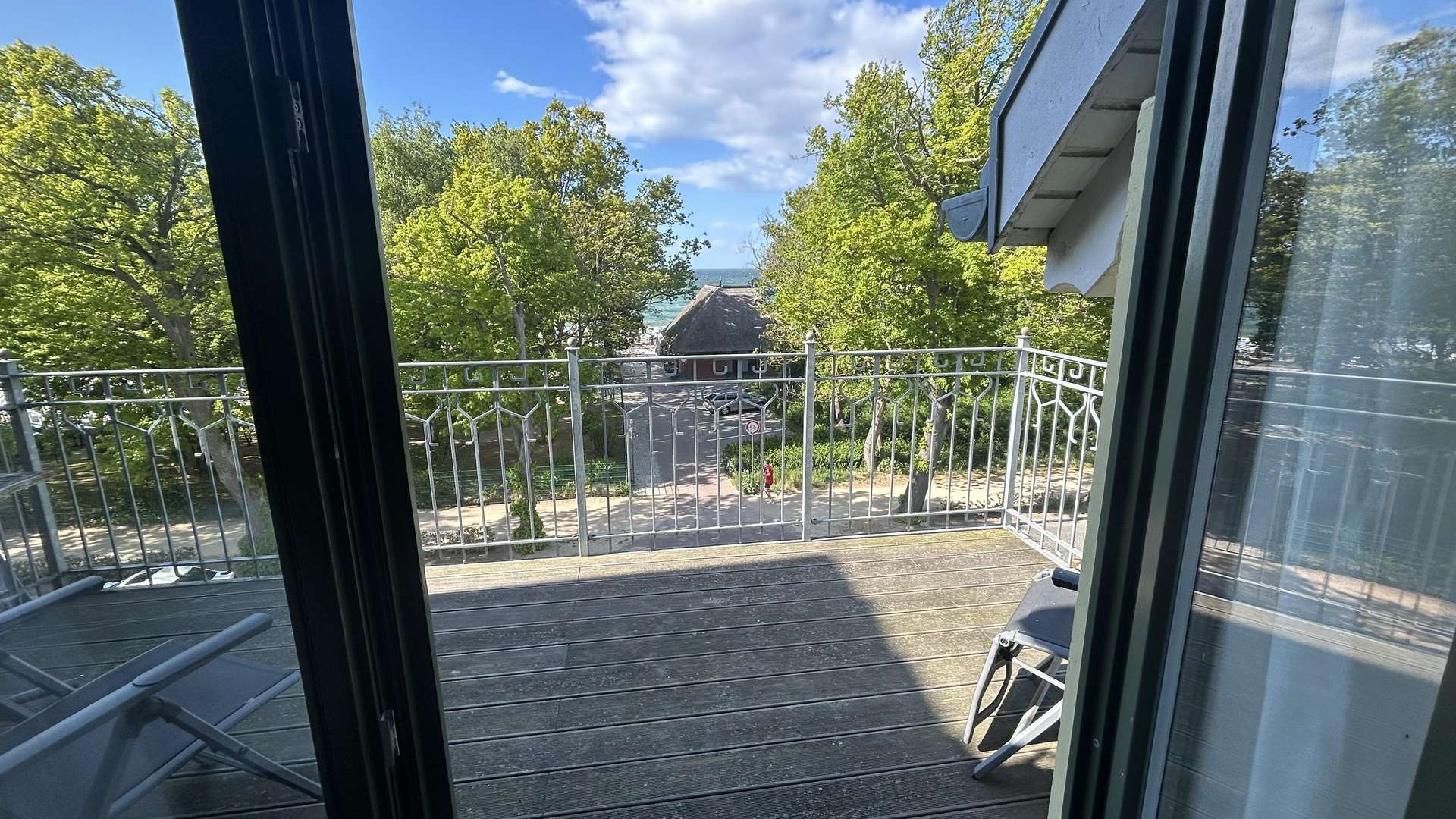 Blick vom Balkon