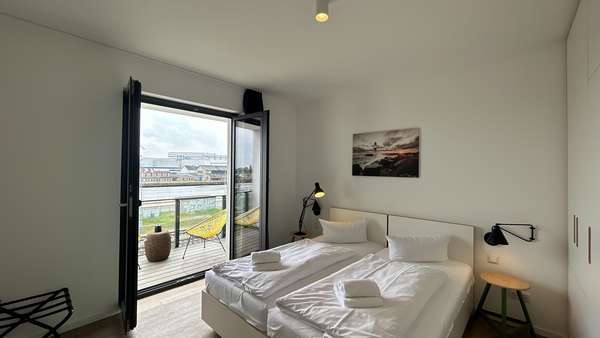 Schlafzimmer - Ferienwohnung in 18119 Rostock mit 62m² als Kapitalanlage kaufen