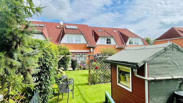Ansicht Gartenseite - Reihenmittelhaus in 18276 Gutow mit 109m² kaufen