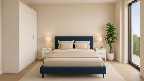 Schlafzimmer_Einrichtungsbeispiel Schlafzimmer_Einrichtungsbeispiel - Erdgeschosswohnung in 18236 Kröpelin mit 68m² kaufen