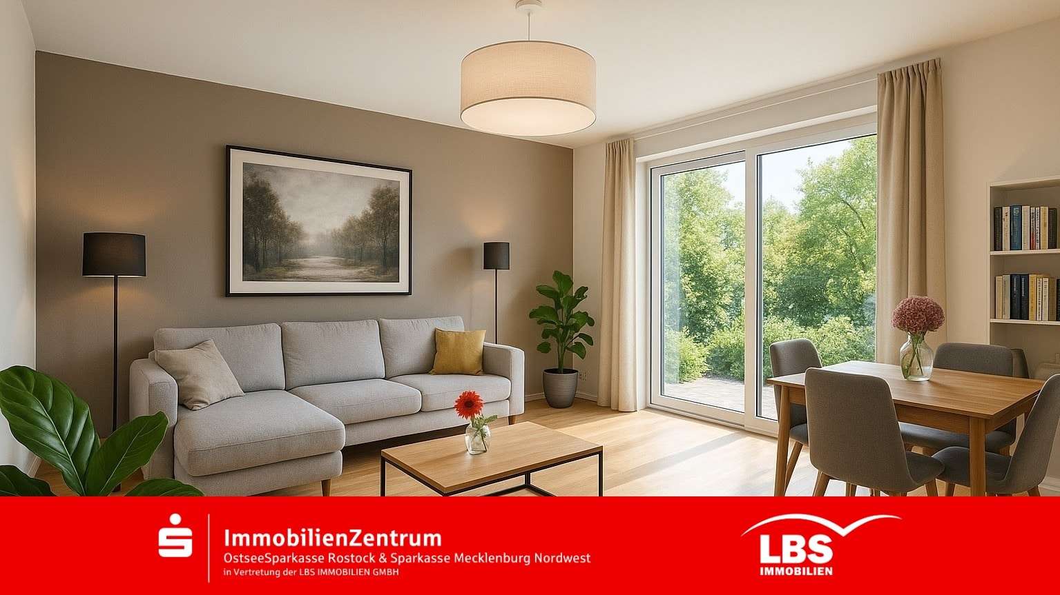 Wohnzimmer_Einrichtungsbeispiel Wohnzimmer_Einrichtungsbeispiel - Erdgeschosswohnung in 18236 Kröpelin mit 68m² kaufen