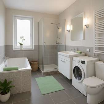 Bad_Dusche & Wanne_Visualisierung Bad_Dusche & Wanne_Visualisierung - Etagenwohnung in 18236 Kröpelin mit 66m² kaufen