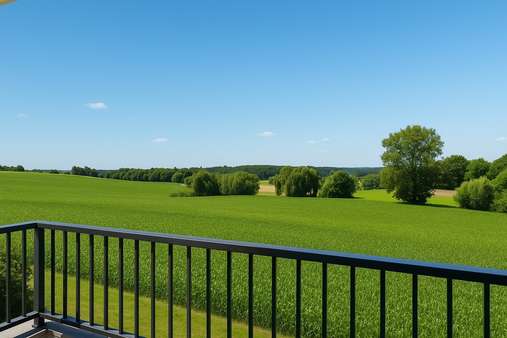 Blick vom Balkon_Visualisierung Blick vom Balkon_Visualisierung - Dachgeschosswohnung in 18236 Kröpelin mit 79m² kaufen