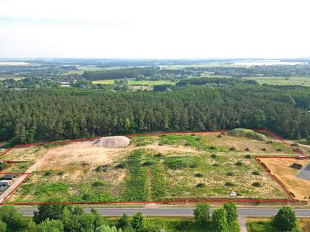 Baufeld Ansicht Nord - Grundstück in 18258 Schwaan mit 922m² kaufen