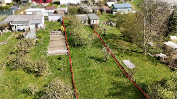 Grundstück (Stirnseite) - Doppelhaushälfte in 18233 Carinerland mit 81m² kaufen