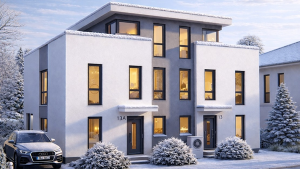 Visualisierung Hausansicht Winter E13 Visualisierung Hausansicht Winter E13 - Wohnung in 18209 Bad Doberan mit 178m² kaufen