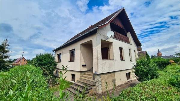 Vorder-/Giebelansicht - Einfamilienhaus in 19294 Eldena mit 122m² kaufen