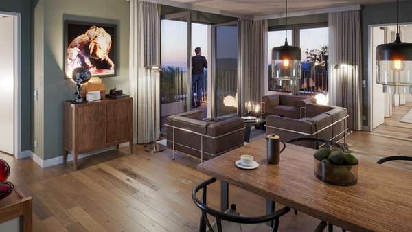 Wohnzimmer Wohnzimmer - Penthouse-Wohnung in 23966 Wismar mit 95m² kaufen