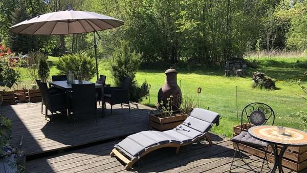 Terrassenbereich - Erdgeschosswohnung in 23936 Rüting mit 90m² kaufen