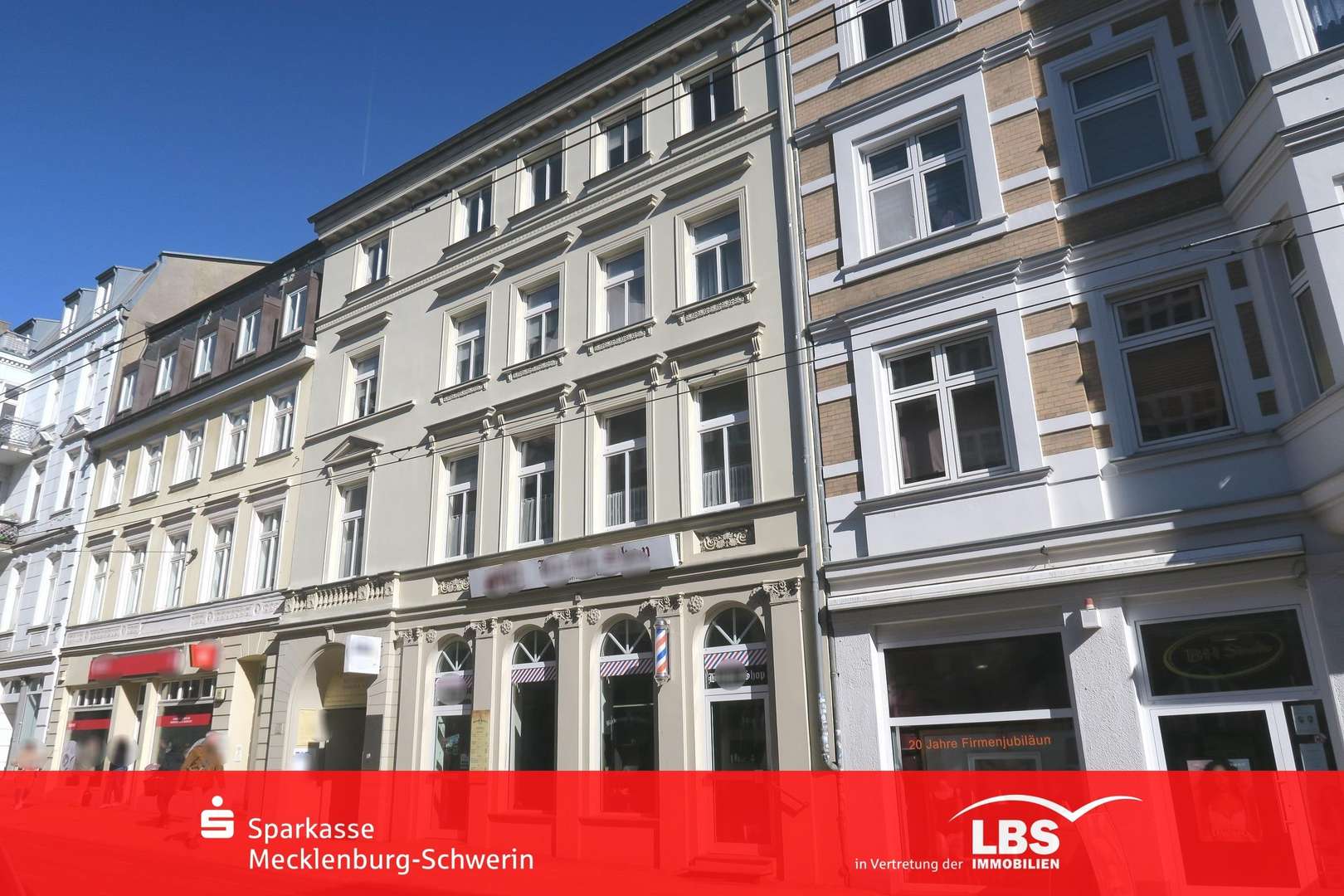 Vorderansicht der Immobilie Vorderansicht der Immobilie - Wohn- / Geschäftshaus in 19053 Schwerin mit 527m² als Kapitalanlage kaufen