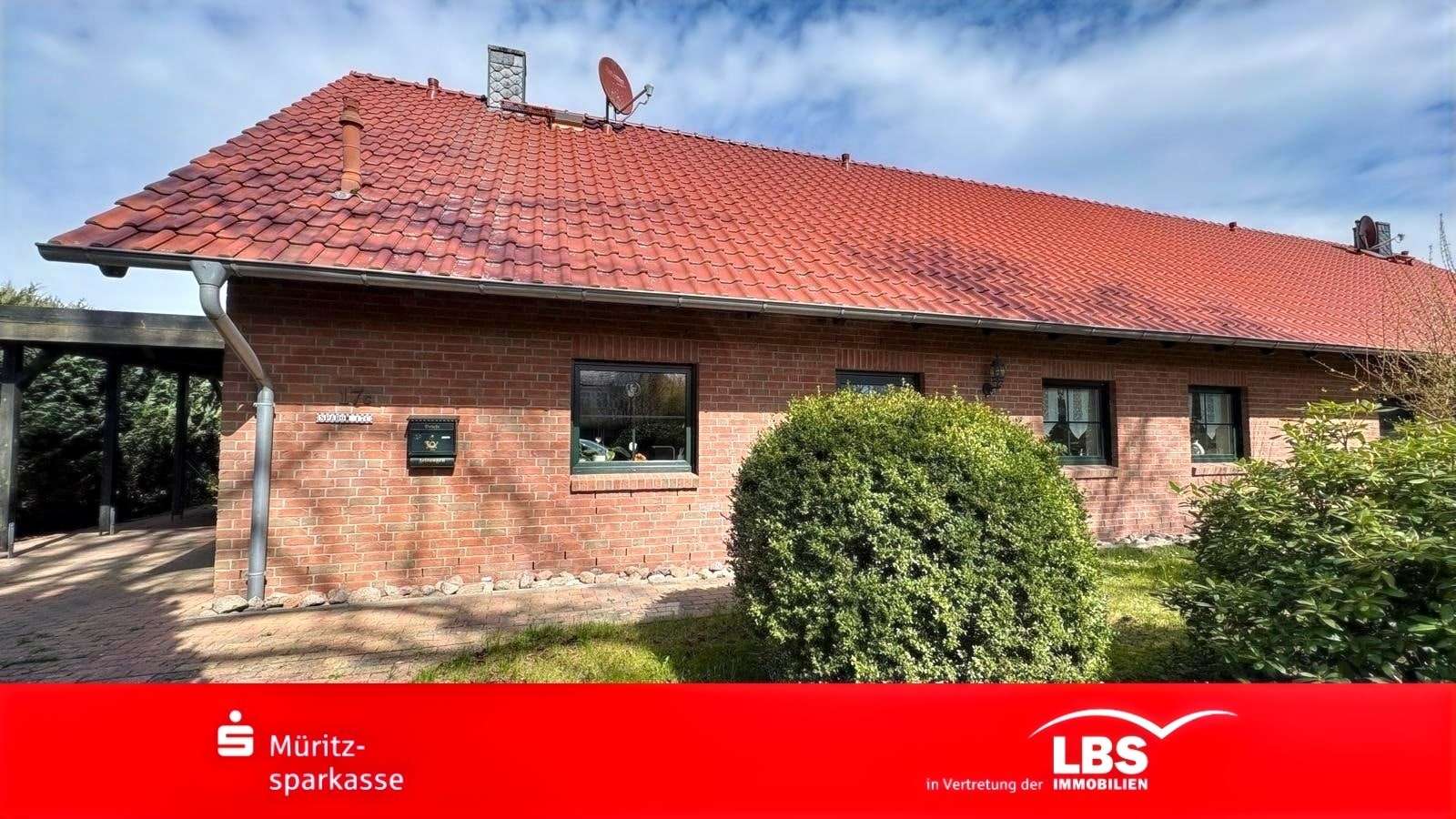 Gebäudeansicht 1 - Doppelhaushälfte in 17214 Nossentiner Hütte mit 98m² kaufen