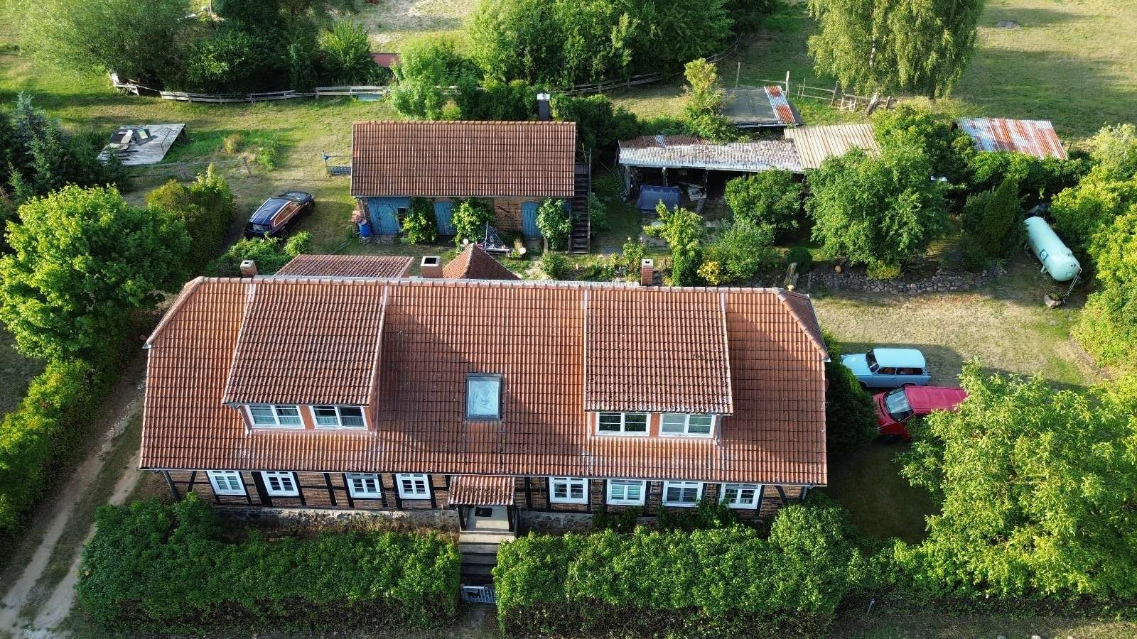 Luftbild vom Haus Luftbild vom Haus - Einfamilienhaus in 17159 Dargun mit 180m² kaufen