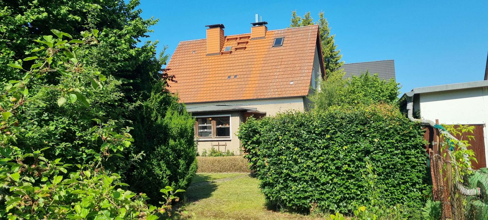 Blick zum Haus - Einfamilienhaus in 17309 Pasewalk mit 132m² kaufen