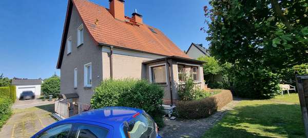 Blick zum Haus Blick zum Haus - Einfamilienhaus in 17309 Pasewalk mit 132m² kaufen