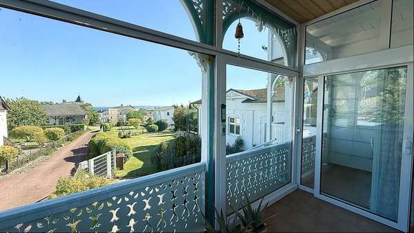Blick vom Balkon - Erdgeschosswohnung in 18546 Sassnitz mit 85m² kaufen