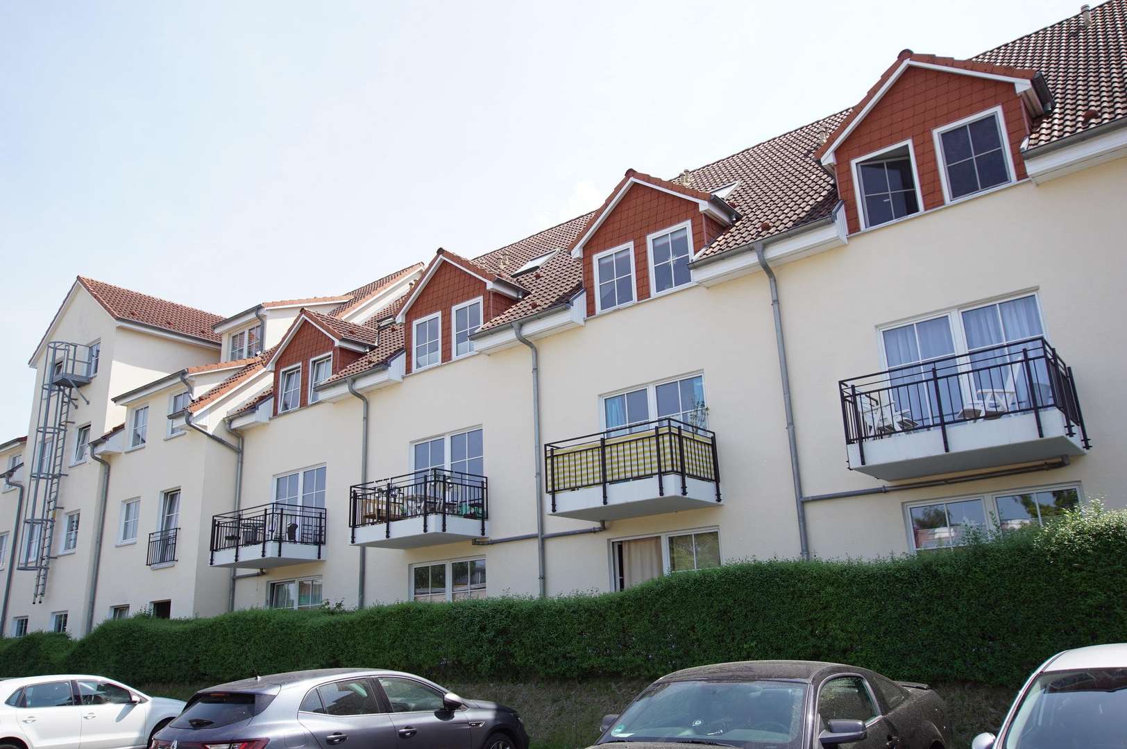 Hofseite Balkone - Etagenwohnung in 17489 Greifswald mit 28m² kaufen