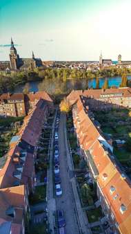 Vogelperspektive - Reihenmittelhaus in 18439 Stralsund mit 92m² kaufen