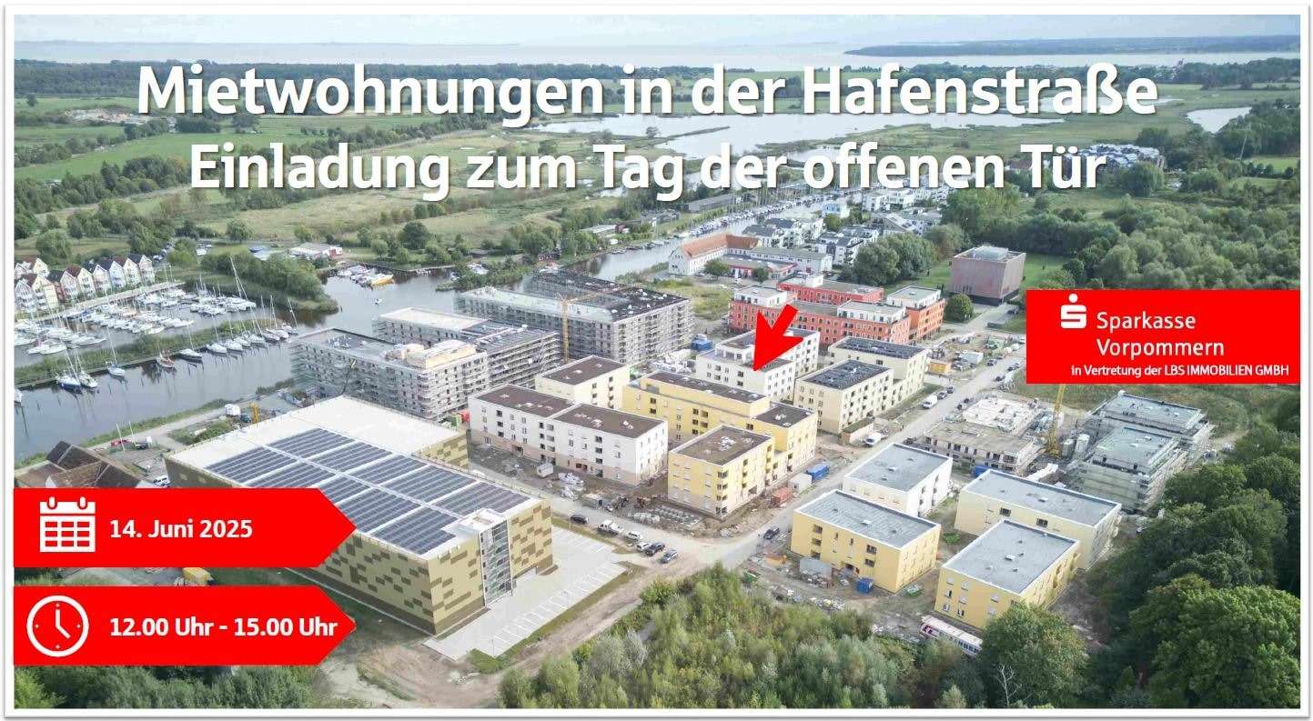 Einladung 14.06.2025 - Erdgeschosswohnung in 17489 Greifswald mit 77m² mieten