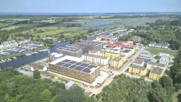 Luftaufnahme - Erdgeschosswohnung in 17489 Greifswald mit 77m² mieten