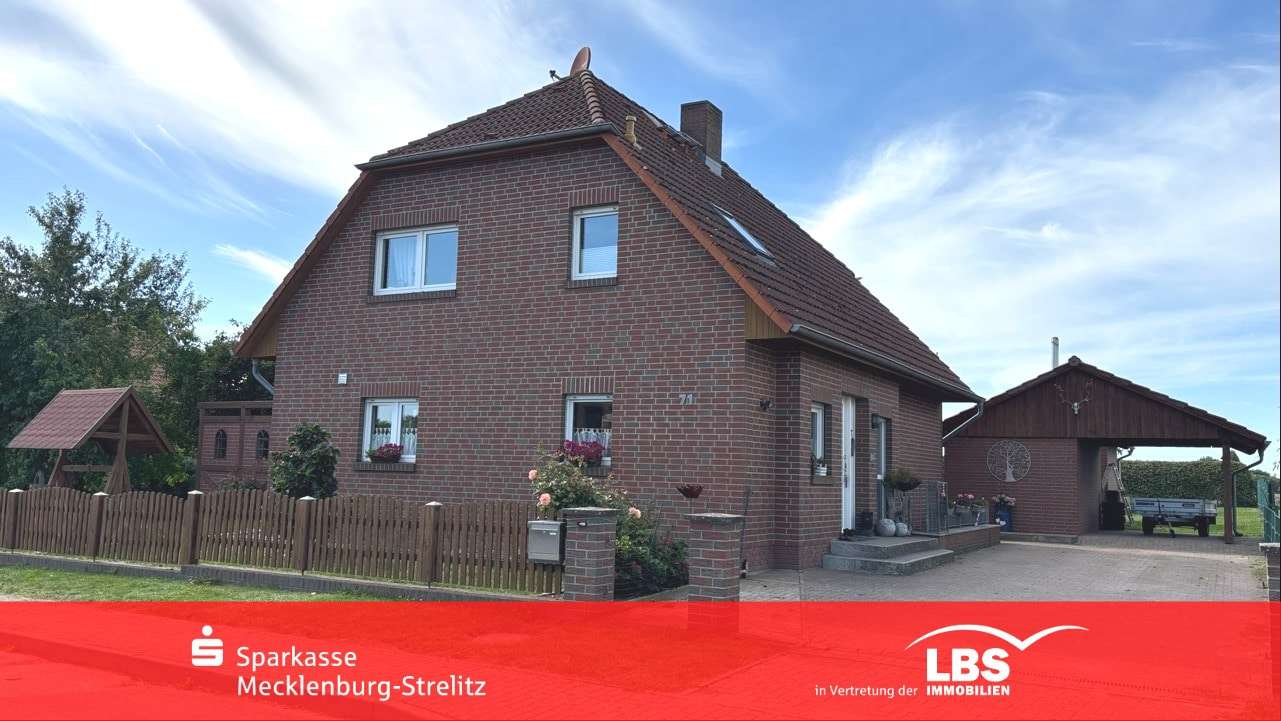 Front - Einfamilienhaus in 17237 Hohenzieritz mit 135m² kaufen