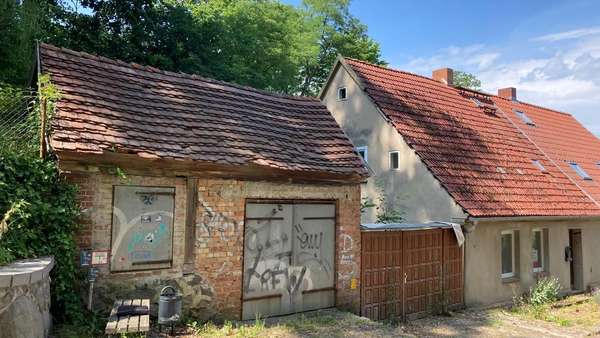 Blick von der Burg kommend Blick von der Burg kommend - Doppelhaushälfte in 17094 Burg Stargard mit 98m² kaufen