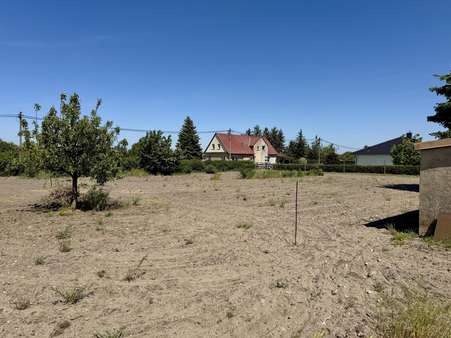 Blick in Richtung Straße Blick in Richtung Straße - Grundstück in 14550 Groß Kreutz mit 951m² kaufen