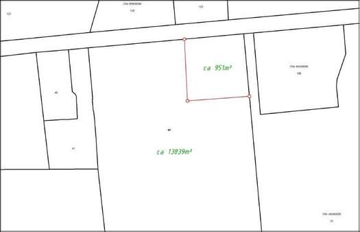 Skizze vom Vermessungsbüro Skizze vom Vermessungsbüro - Grundstück in 14550 Groß Kreutz mit 951m² kaufen