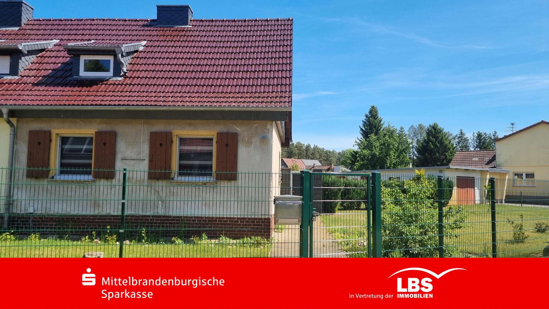Amsicht von der Straße - Doppelhaushälfte in 15838 Am Mellensee mit 78m² kaufen